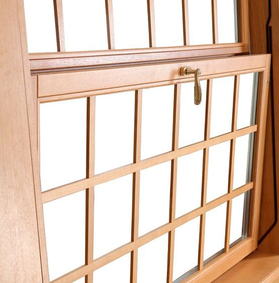 Picture of double-hung windows.