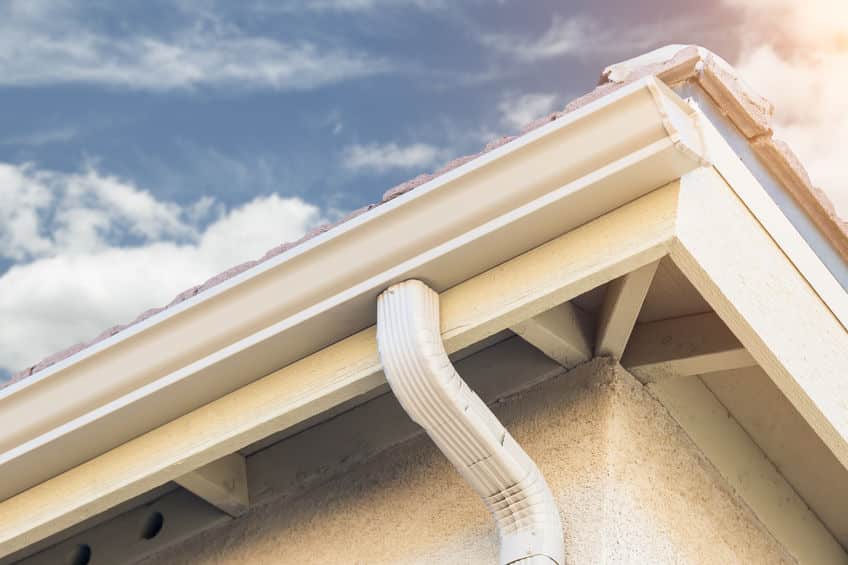 Picture of seamless gutters.