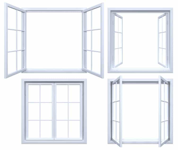 Picture of casement windows.