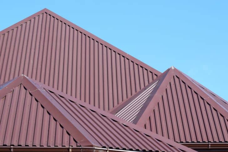 Picture of metal roof.