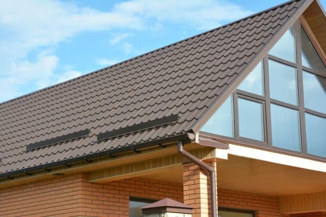 Picture of metal roofing.